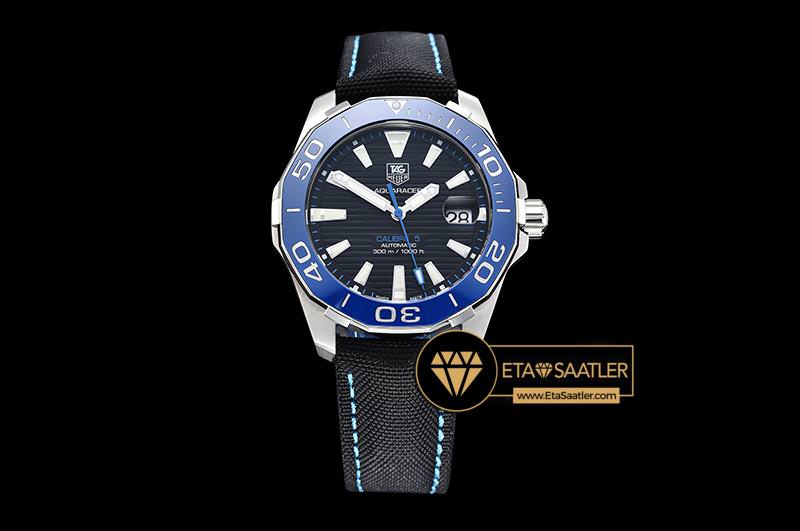 Tag Heuer AquaRacer Calibre 5 elik Kasa Seramik Bezel Mavi Kadran ETA